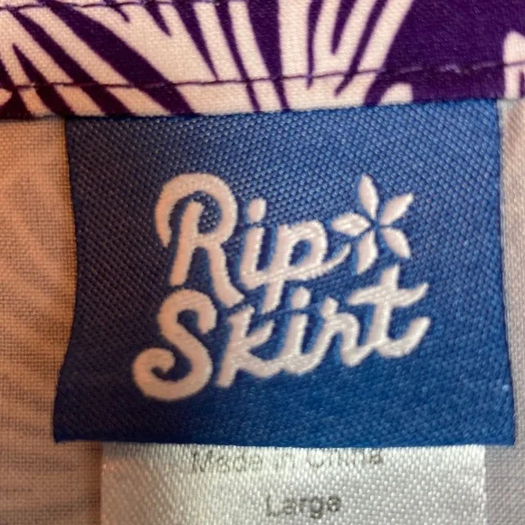 Floral Purple Mini Skirt - Picture 2 of 7